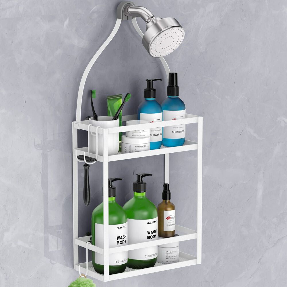 Hanging Shower Caddy - Matte White